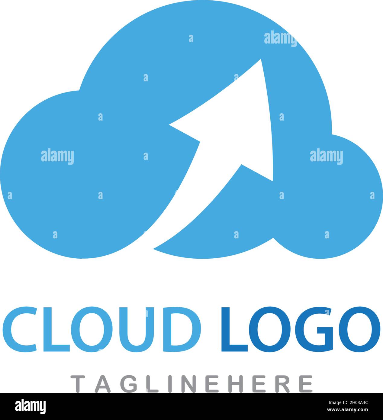 cloud logo vector icon template Stock Vector Image & Art - Alamy