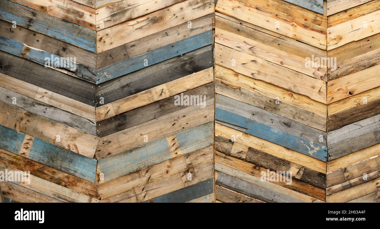 Recycled Wood Strips Forming Repetitive Decorative Pattern Stock Photo by  ©Fotopostigo 359120342