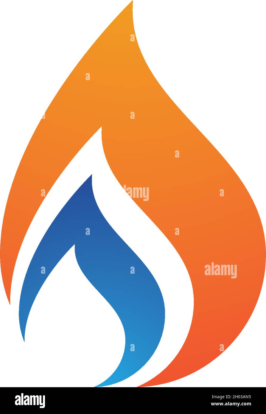 Fire flame Logo Template vector icon Oil, gas and energy logo concept ...