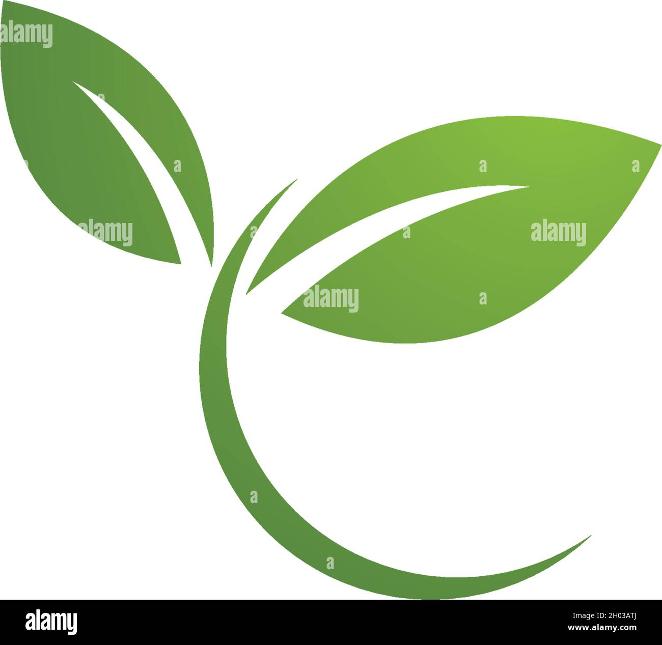 Green leaf logo ecology nature element vector Stock Vector Image & Art ...