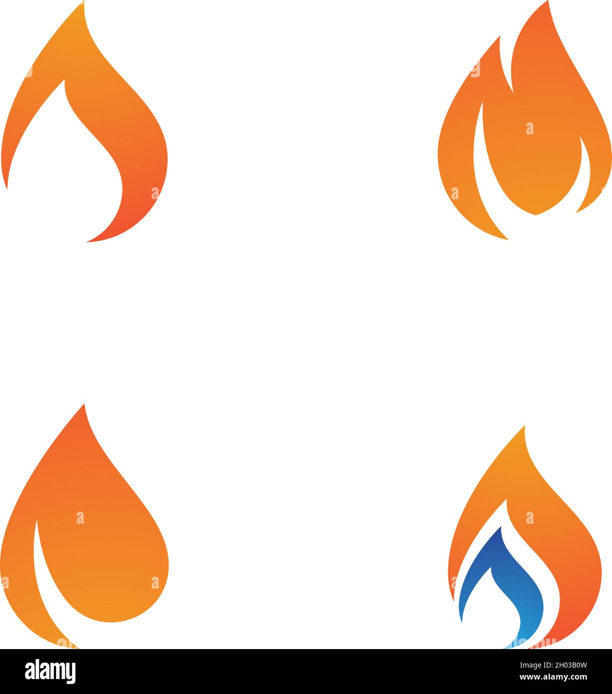 Fire flame Logo Template vector icon Oil, gas and energy logo concept ...
