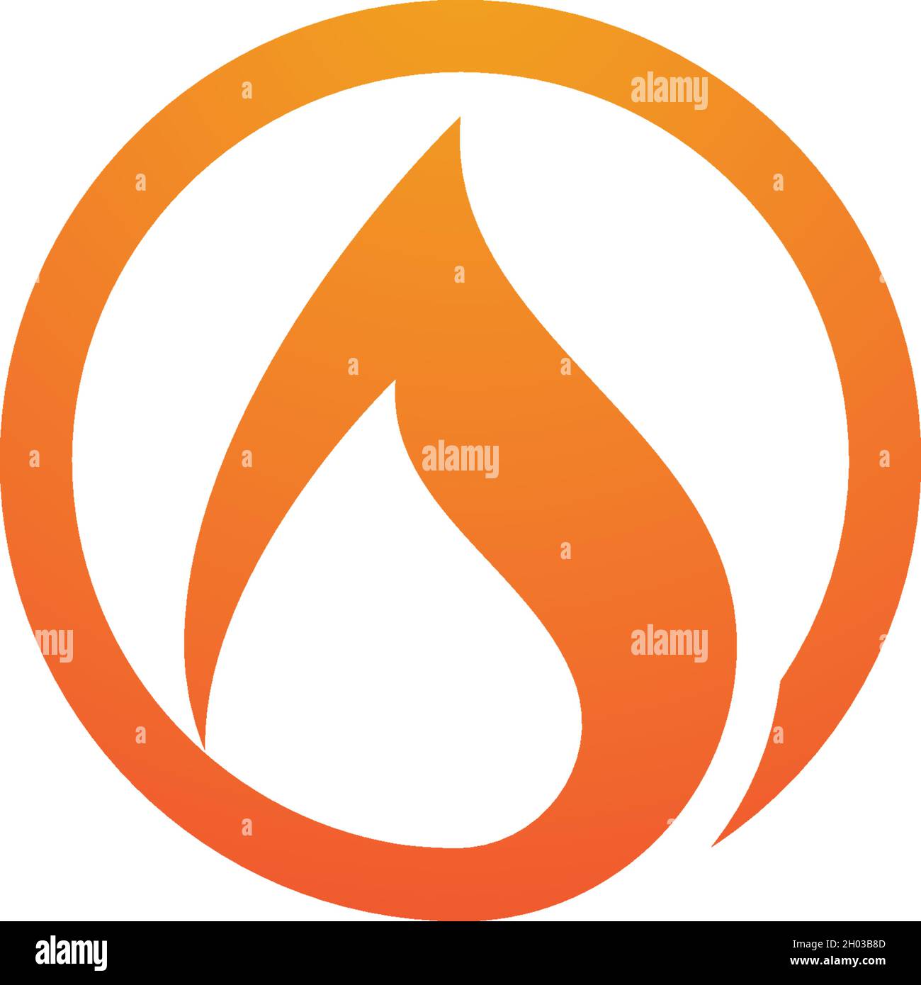 Fire flame Logo Template vector icon Oil, gas and energy logo concept ...