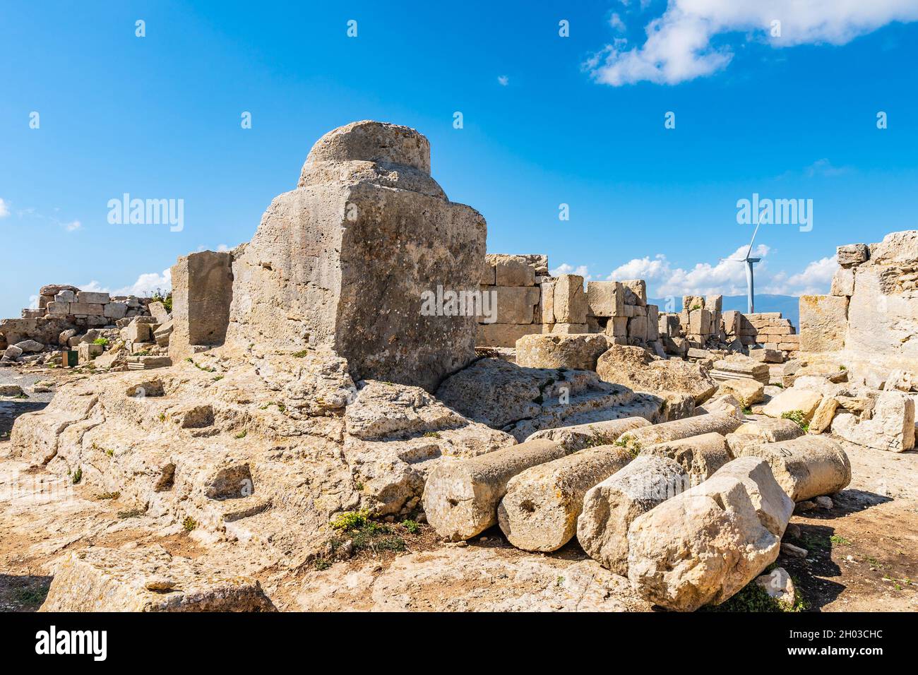 Hayat Saint Simon Monastery Breathtaking Picturesque View on a Blue Sky Day in Summer Stock Photo