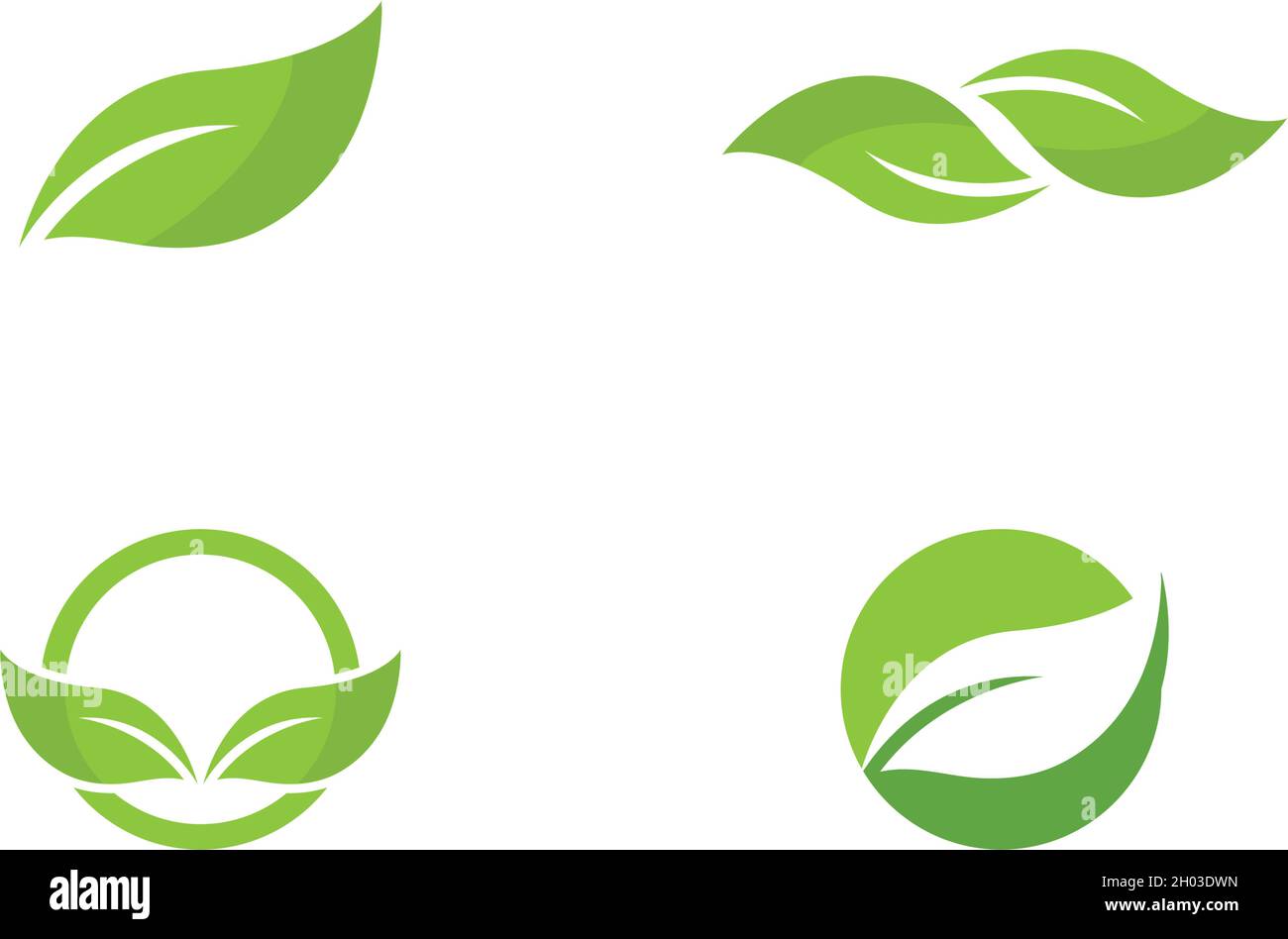 Green leaf logo ecology nature element vector icon Stock Vector Image ...