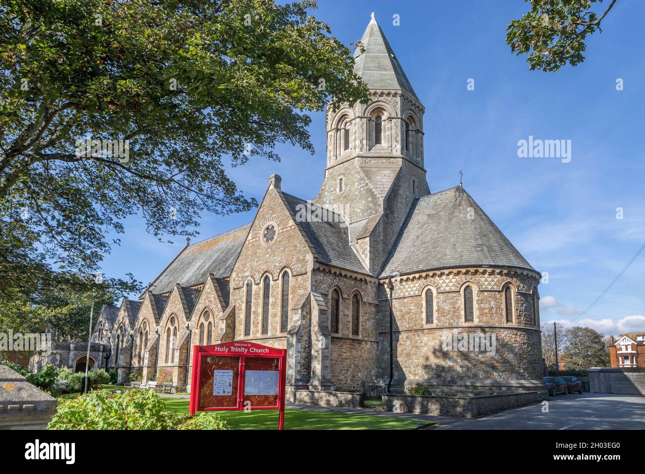 Holy Trinity Church Folkestone, Part of the Trinity Benefice on Sandgate Road Stock Photo