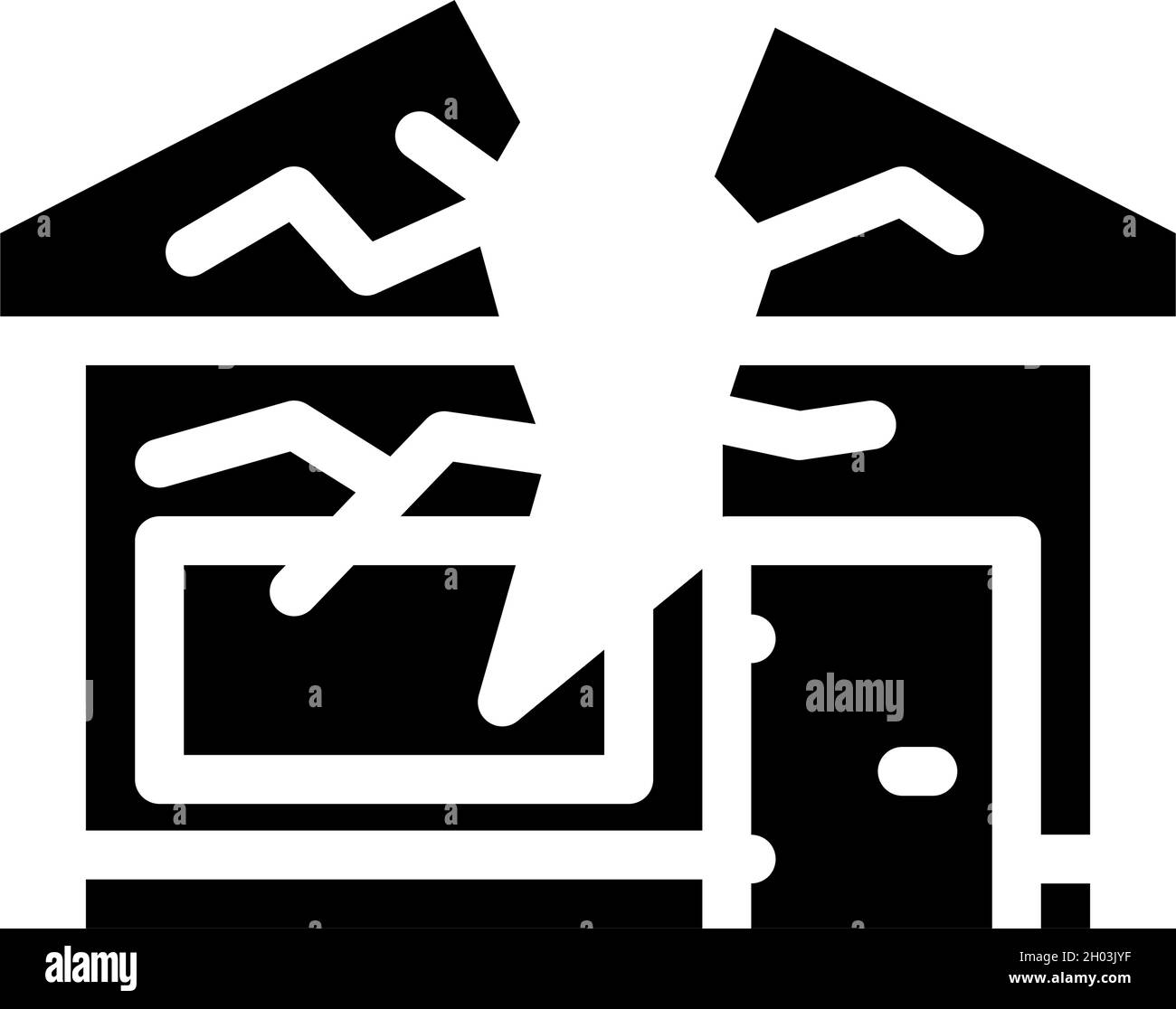 House padlock glyph Cut Out Stock Images & Pictures - Alamy