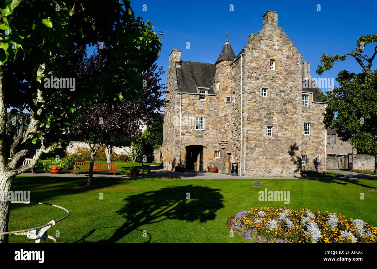 Mary Queen of Scots House in Jedburgh, Scottish Borders, Scotland, UK Stock Photo