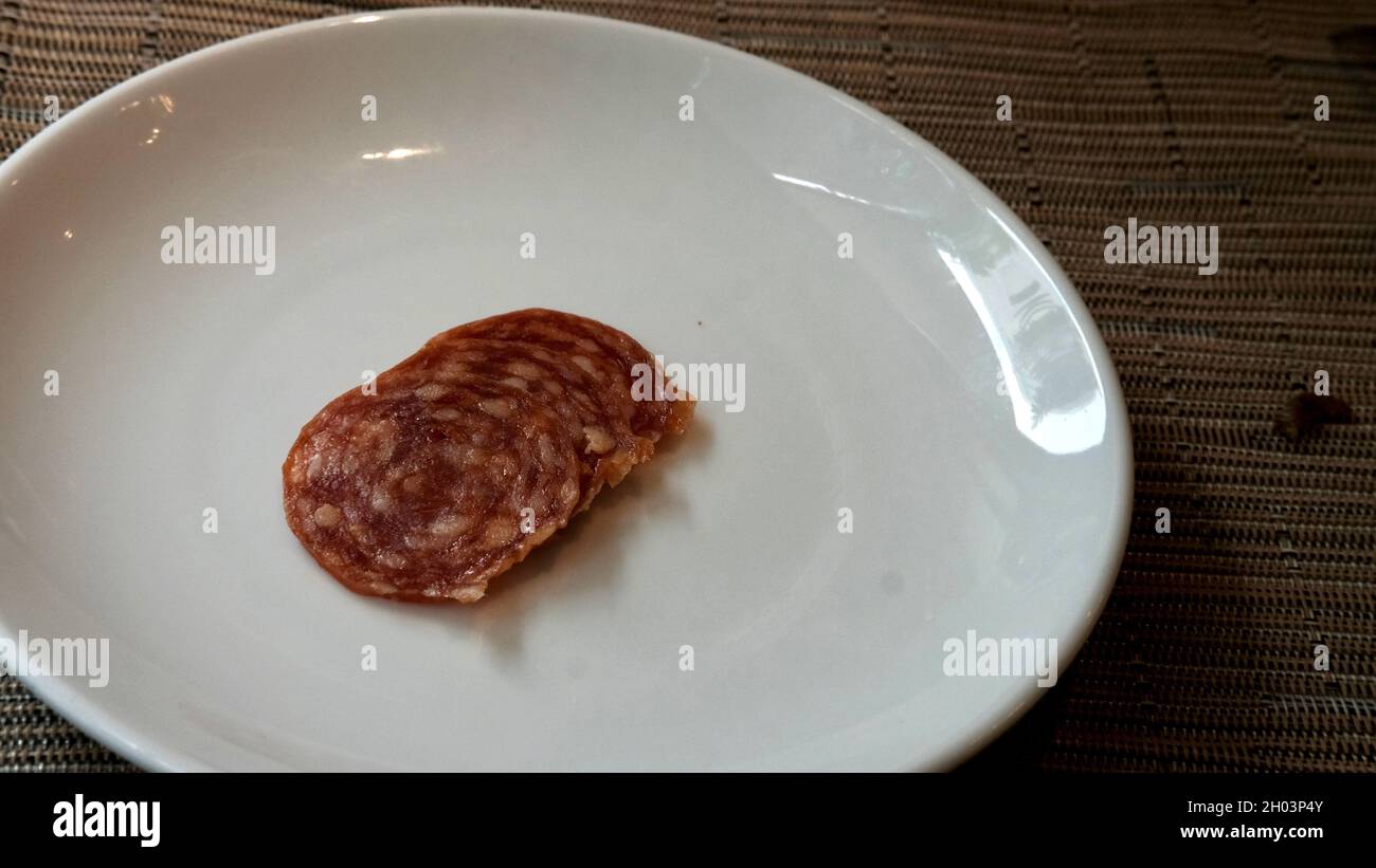 Cold Cuts Salami Charcuterie Stock Photo Alamy