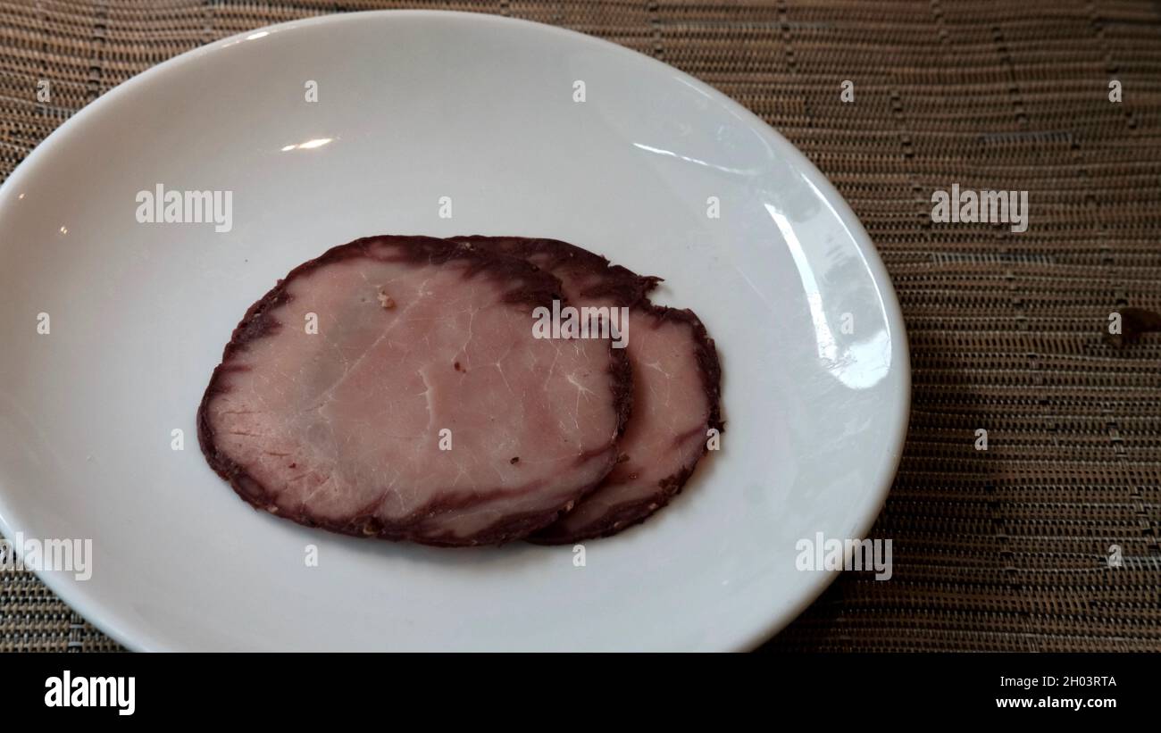 Cold Cuts Ham Charcuterie Stock Photo Alamy