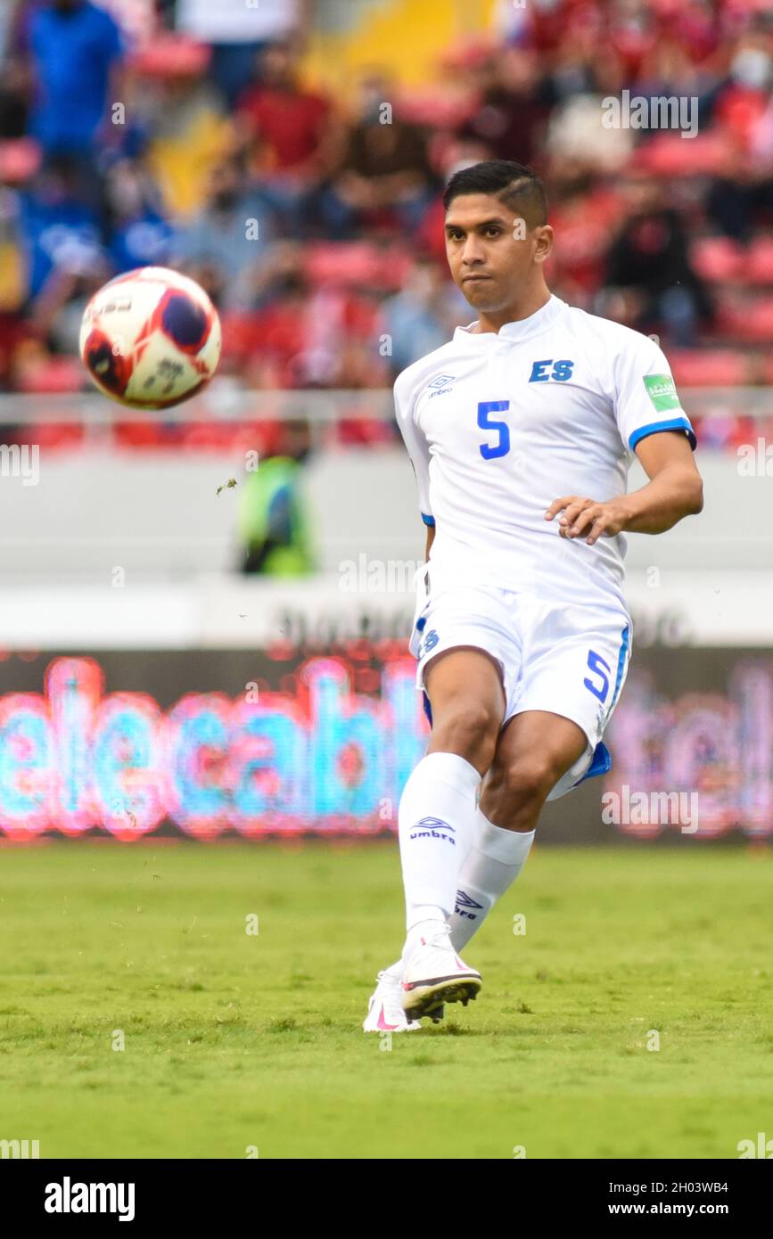 SAN JOSE, Costa Rica:  Cristian Martinez in action during the 2-1 Costa Rica victory over El Salvador in the Concacaf FIFA World Cup Qualifiers on Oct Stock Photo