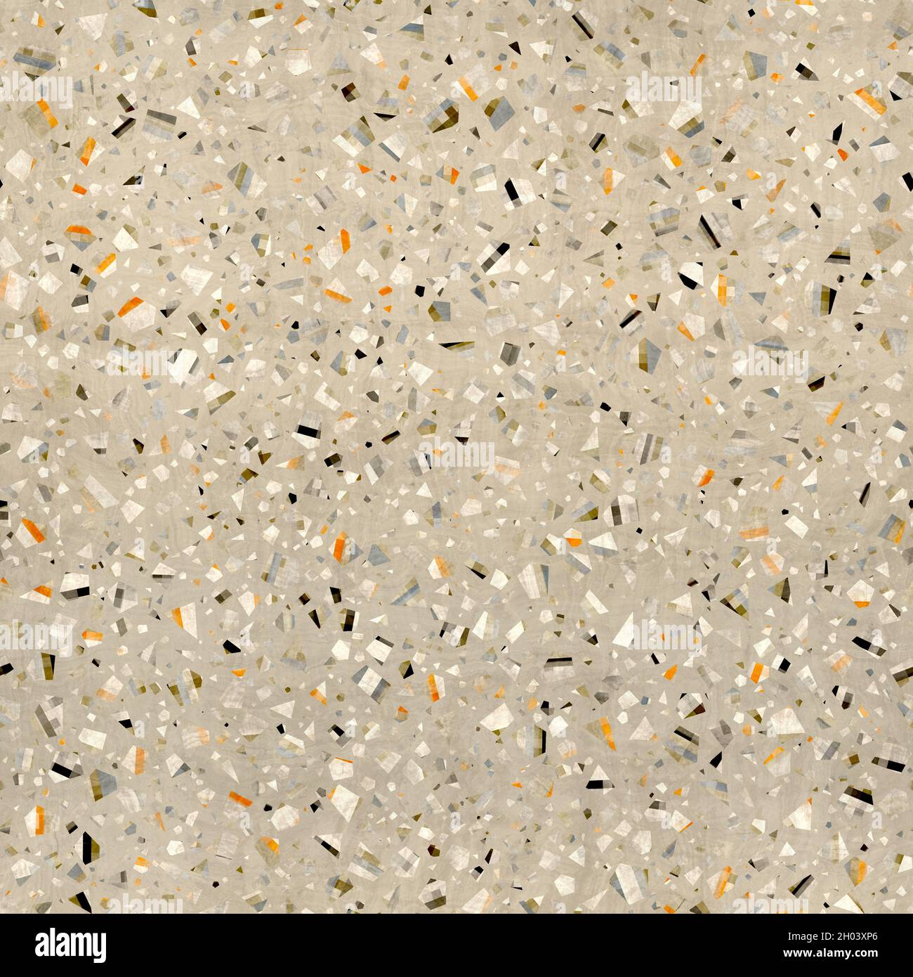 Seamless modern abstract random terrazzo pattern swatch Stock Photo - Alamy
