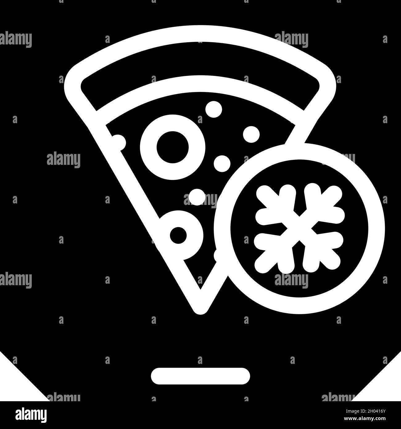 pizza frozen food glyph icon vector illustration Stock Vector Image & Art Alamy