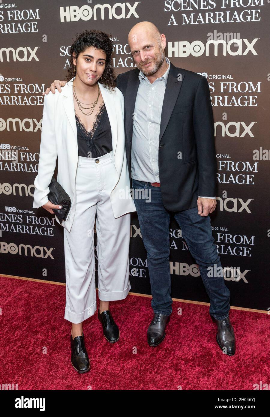 New York, United States. 10th Oct, 2021. Director Hagai Levi (R) attends screening of HBO Scenes From A Marriage at Museum of Modern Art (Photo by Lev Radin/Pacific Press) Credit: Pacific Press Media Production Corp./Alamy Live News Stock Photo