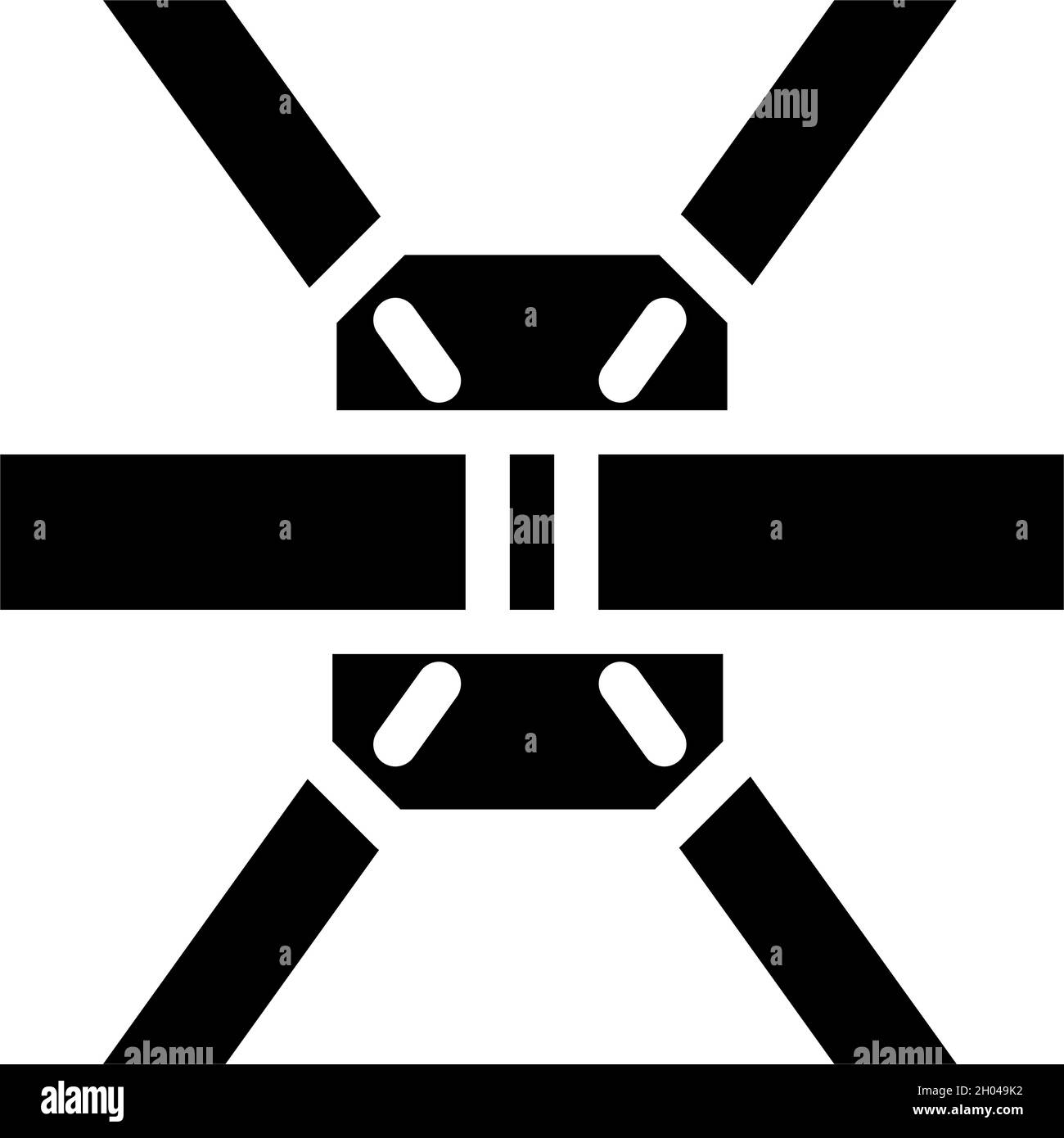 construction metallic part glyph icon vector illustration Stock Vector ...