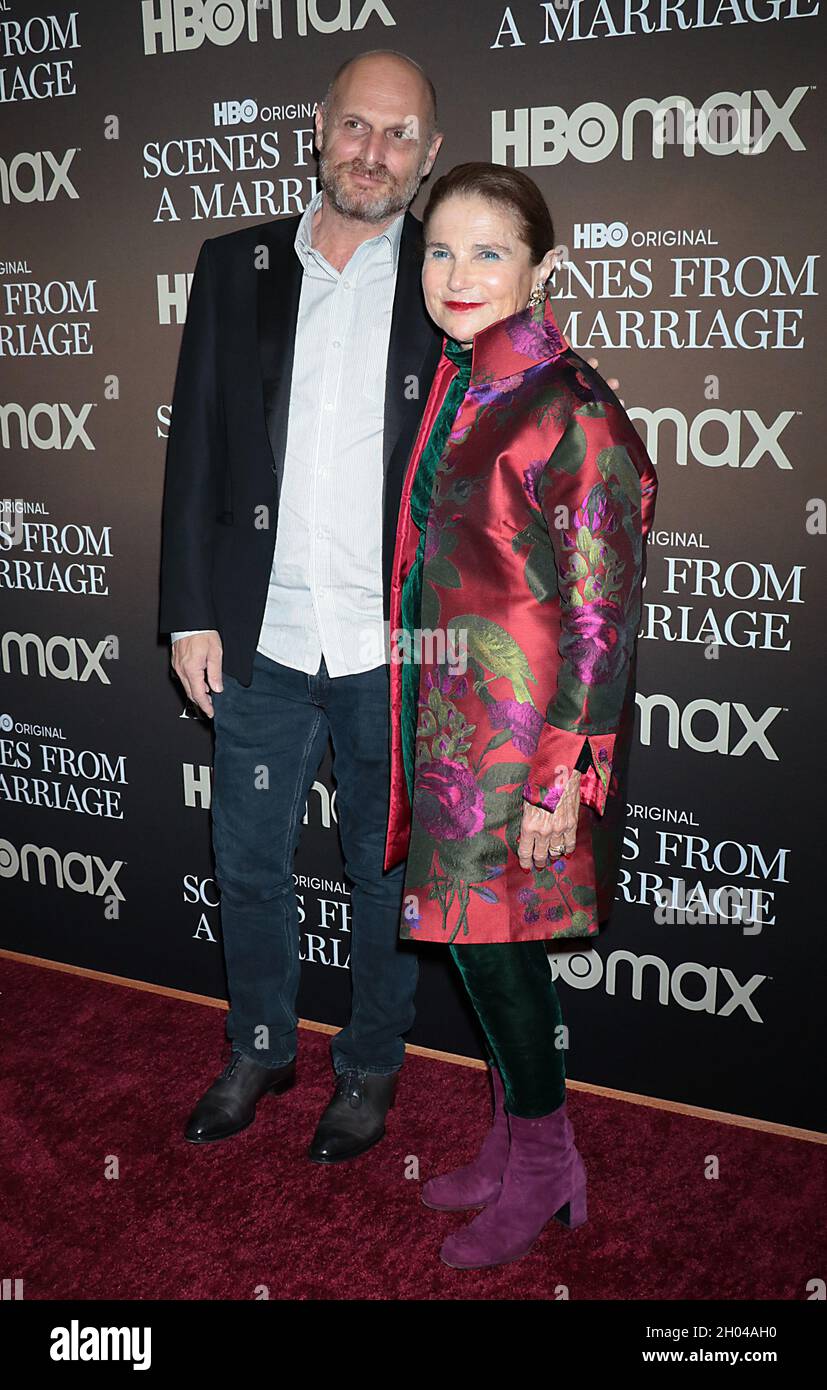 New York, NY, USA. 10th Oct, 2021. Hagai Levi, Tova Feldshuh at the HBOMAX premiere of Scenes From A Marriage at the Museum of Modern Art Titus Theatre in New York City on October 10, 2021 Credit: Rw/Media Punch/Alamy Live News Stock Photo