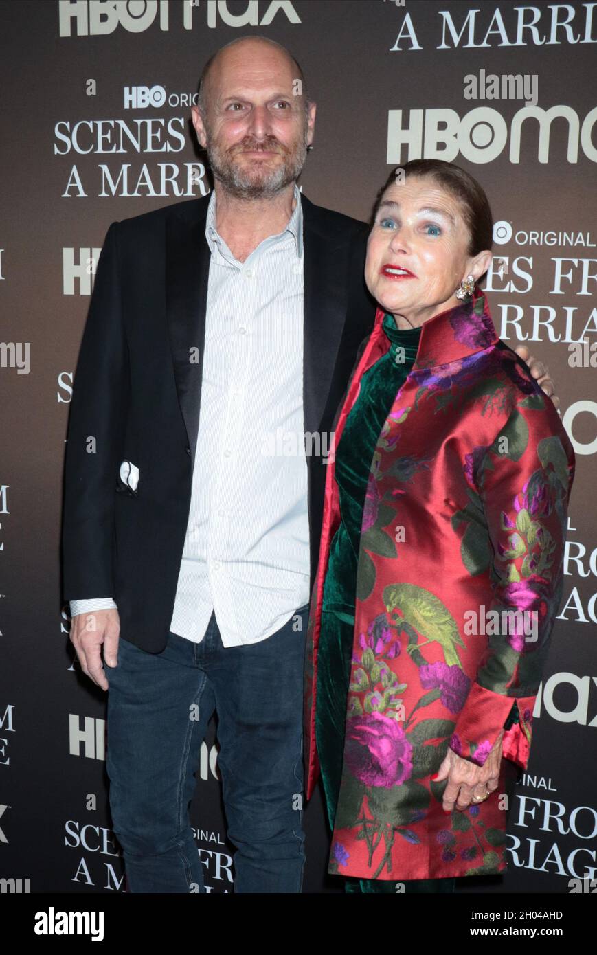 New York, NY, USA. 10th Oct, 2021. Hagai Levi, Tova Feldshuh at the HBOMAX premiere of Scenes From A Marriage at the Museum of Modern Art Titus Theatre in New York City on October 10, 2021 Credit: Rw/Media Punch/Alamy Live News Stock Photo