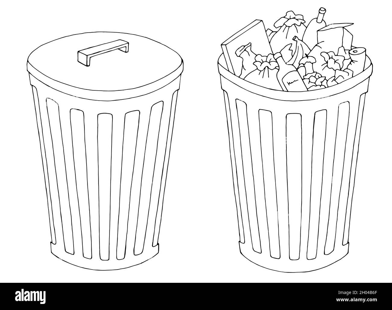 Recycling Bin Cartoon New Cute Garbage Basket Coloring Pages Free Download  Outline Sketch Drawing Vector PNG Image Free Download And Clipart Image For  Free Download - Lovepik | 380532441