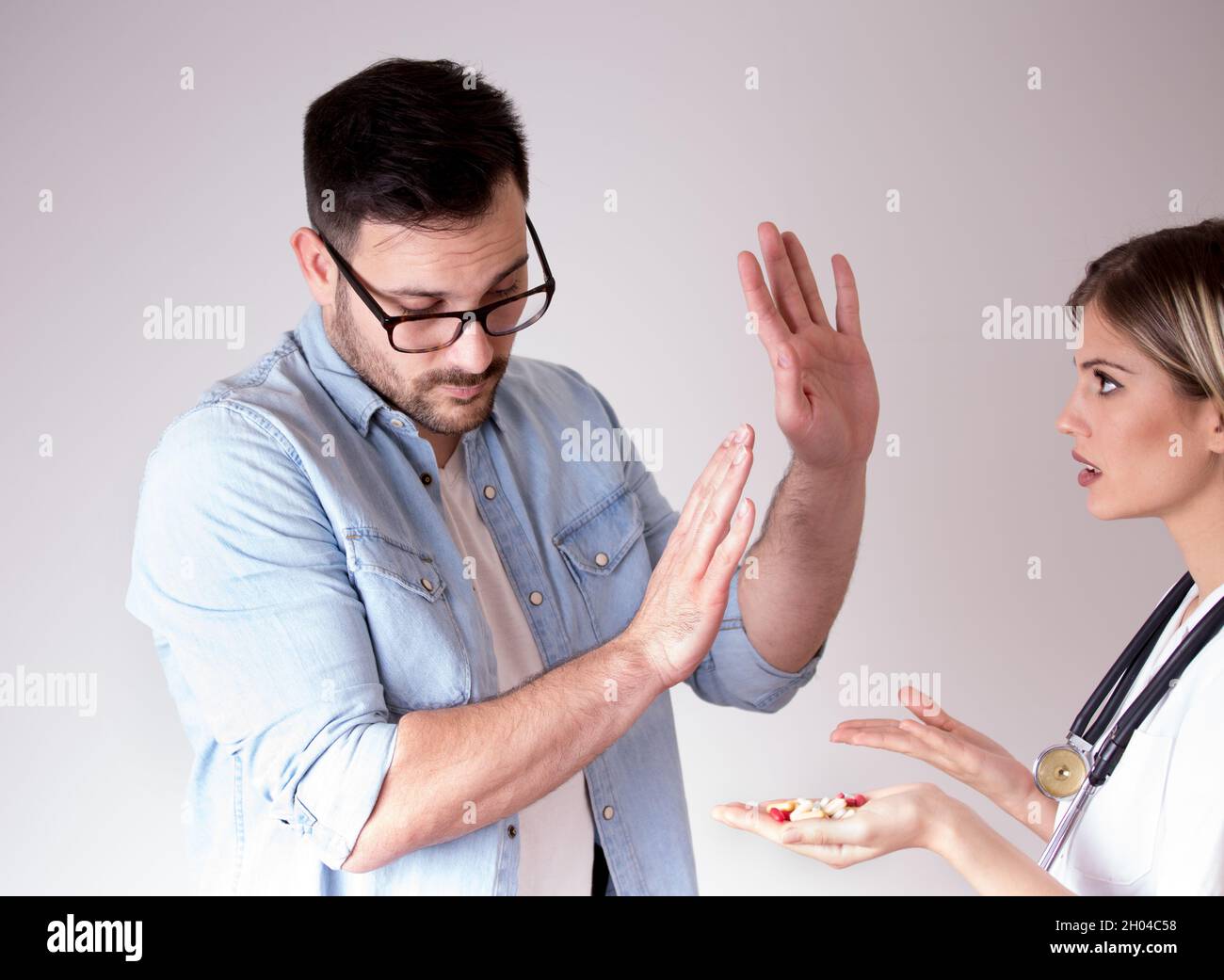 Angry female doctor hi-res stock photography and images - Alamy