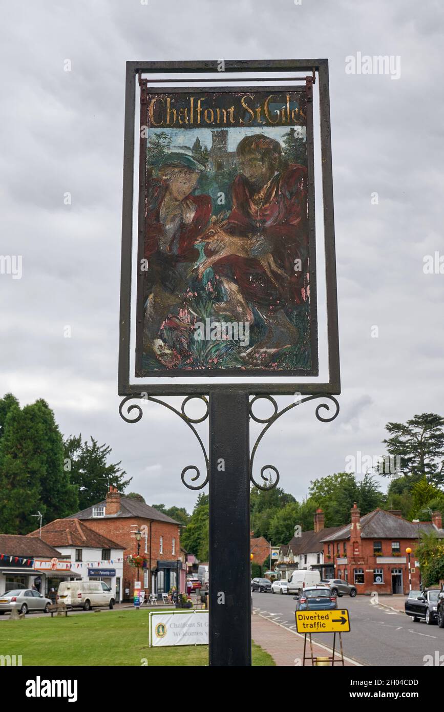 Chalfont st giles village sign hires stock photography and images Alamy