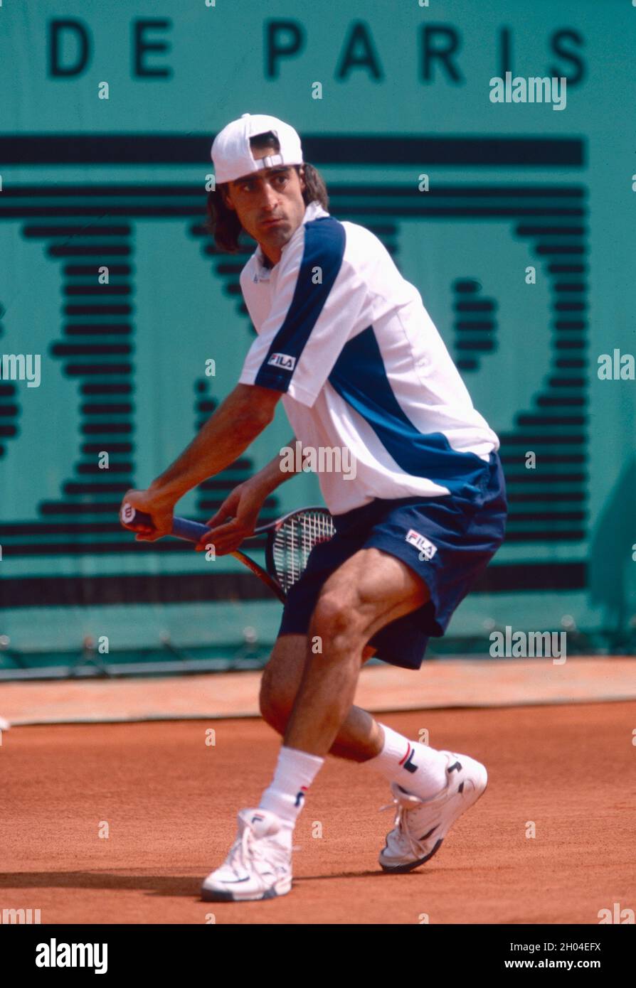 Brazilian tennis player Fernando Meligeni, 1990s Stock Photo
