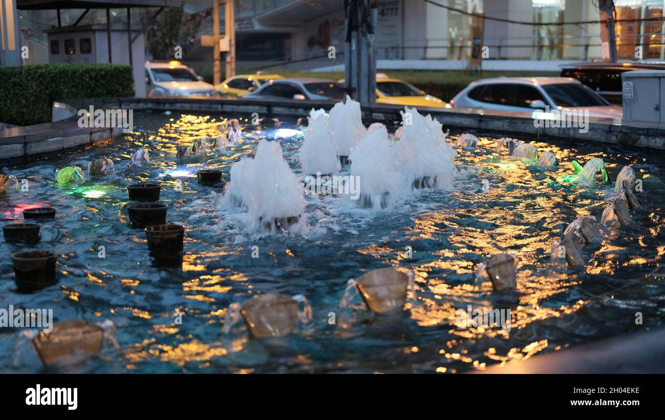Gateway Shopping Mall Water Fountain and Pool on Sukhumvit Road Ekkamai