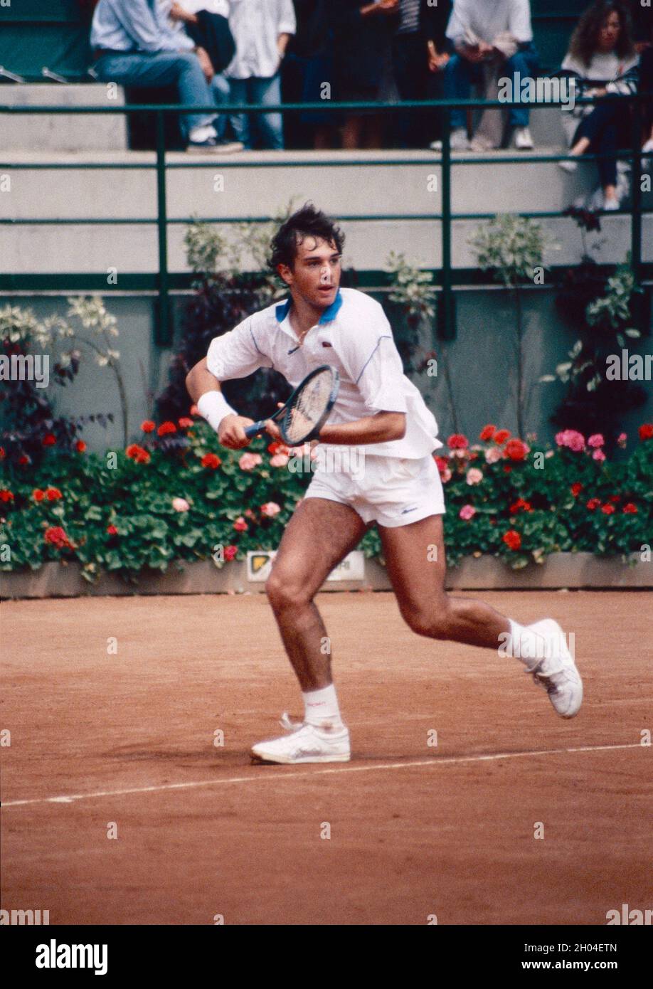 Italian tennis player Marco Meneschincheri, 1990s Stock Photo - Alamy
