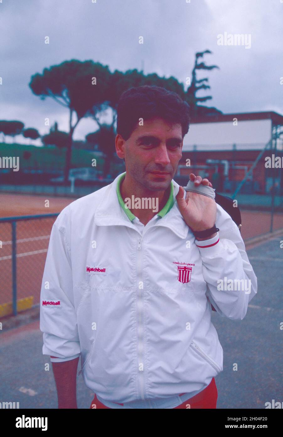 Italian tennis player Panella, 1991 Stock Photo