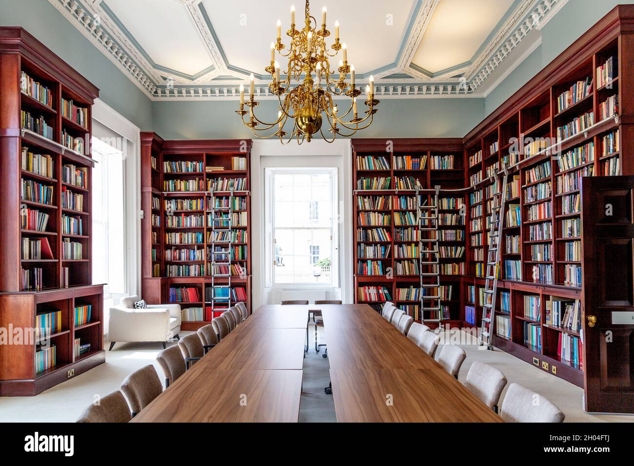 Lee Library inside the British Academy, London, UK Stock Photo