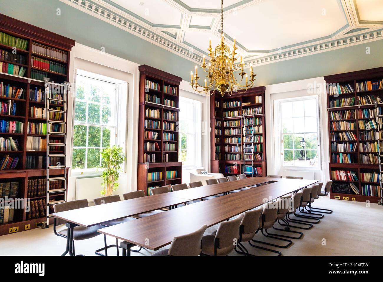 Lee Library inside the British Academy, London, UK Stock Photo