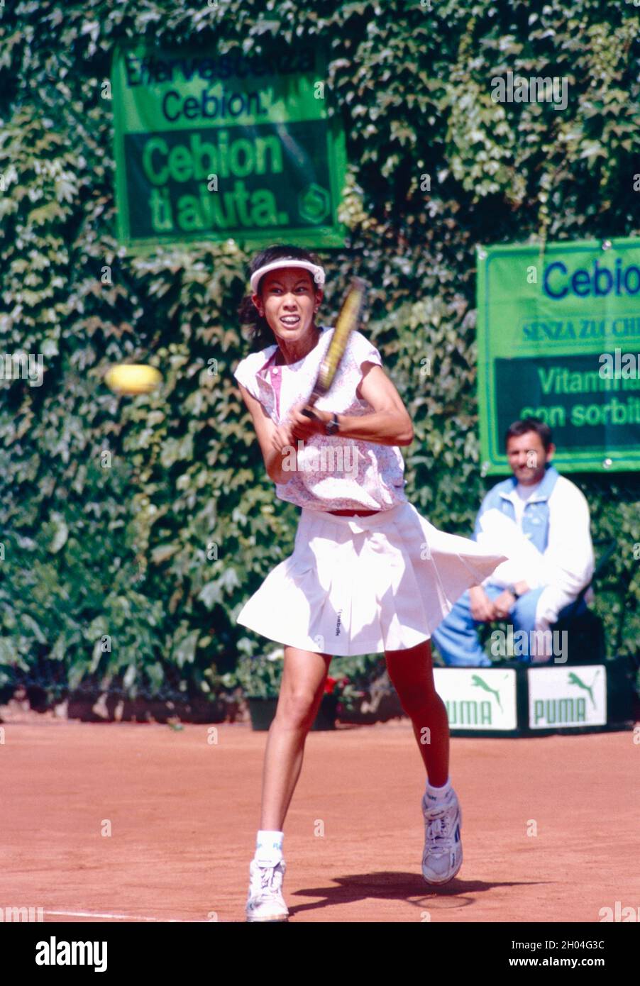 Taiwanese-American tennis player Janet Lee, Bonfiglio, Italy 1993 Stock Photo