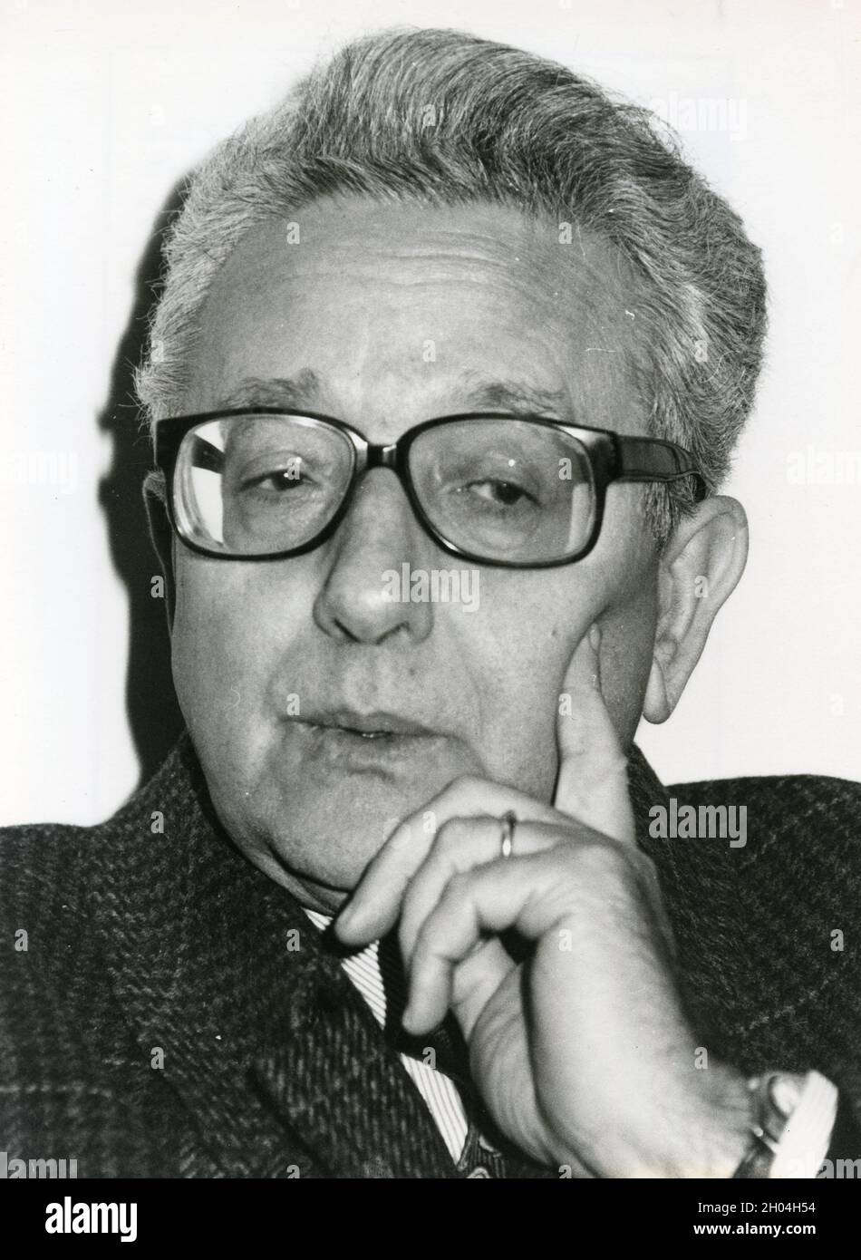 Italian politician Pino Rauti, 1990 Stock Photo