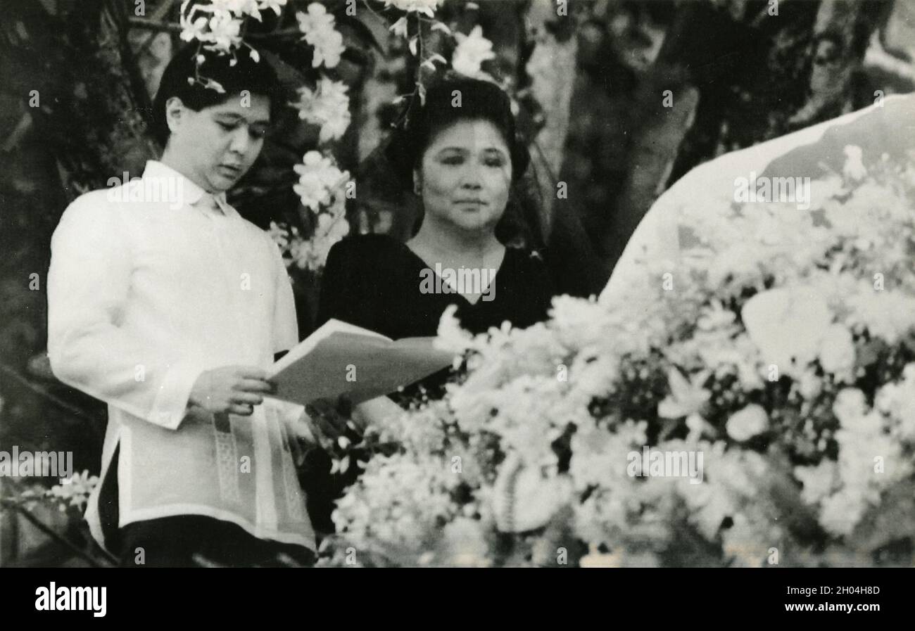 Philippine President Ferdinand Marcos' wife Imelda, 1980s Stock Photo