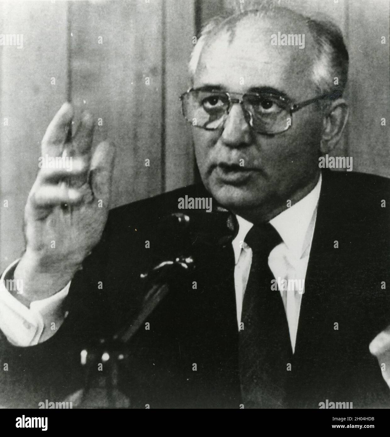President of the Soviet Union Mikhail Gorbachev, 1980s Stock Photo