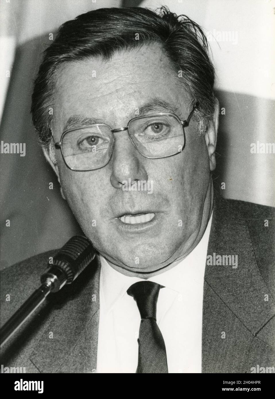 Italian car designer Battista Pinin Farina, 1980s Stock Photo Alamy