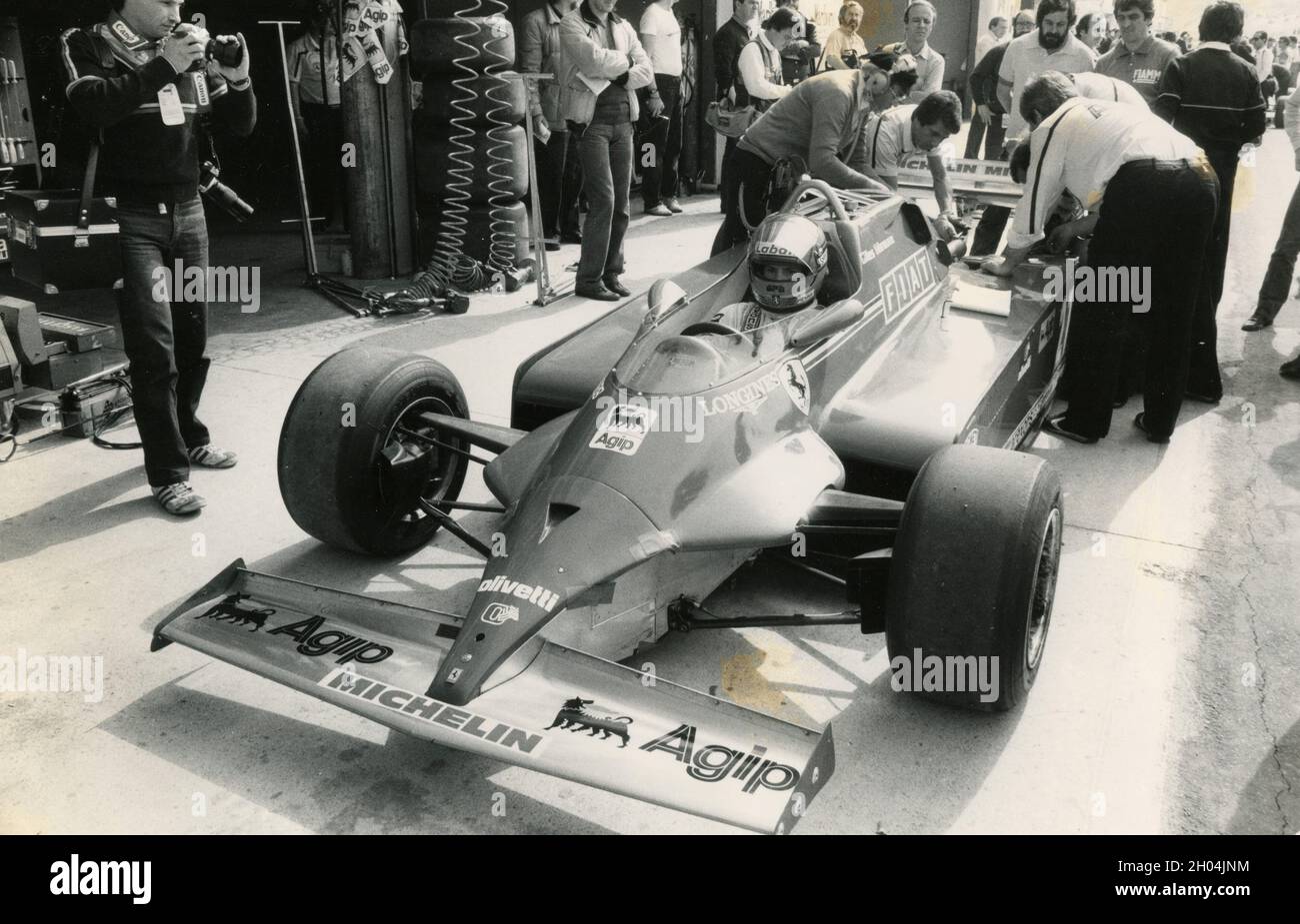 Canadian racing driver Gilles Villeneuve, 1980s Stock Photo