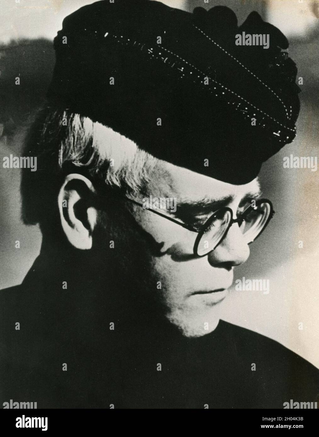 English singer and songwriter Elton John, 1980s Stock Photo