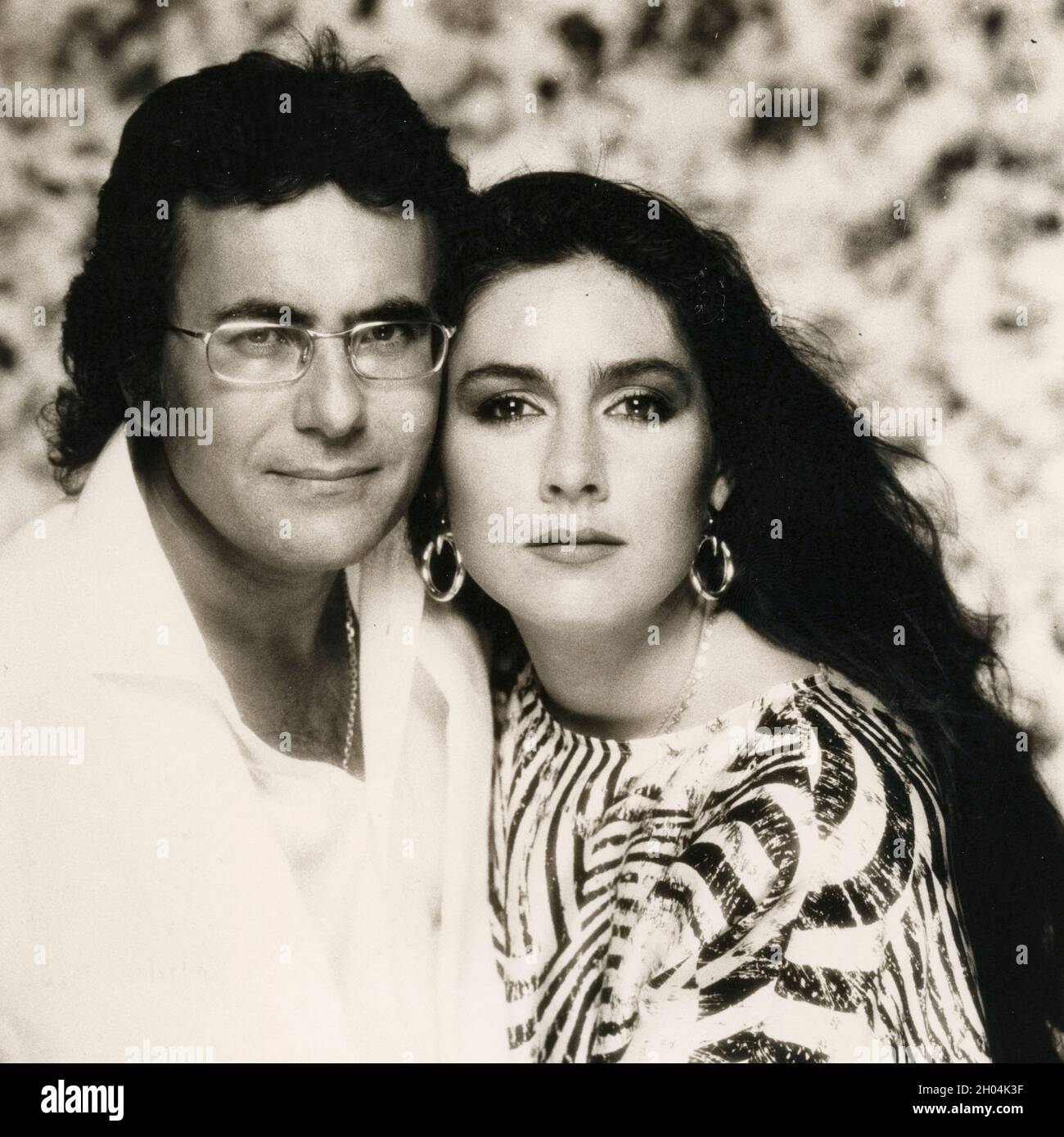 Italian singers and actors Albano and Romina Power, 1980s Stock Photo