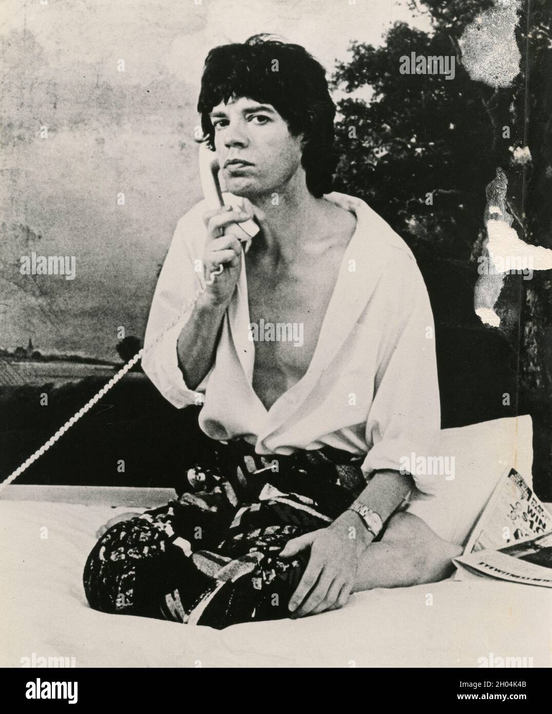 English singer and songwriter Mick Jagger, 1980s Stock Photo