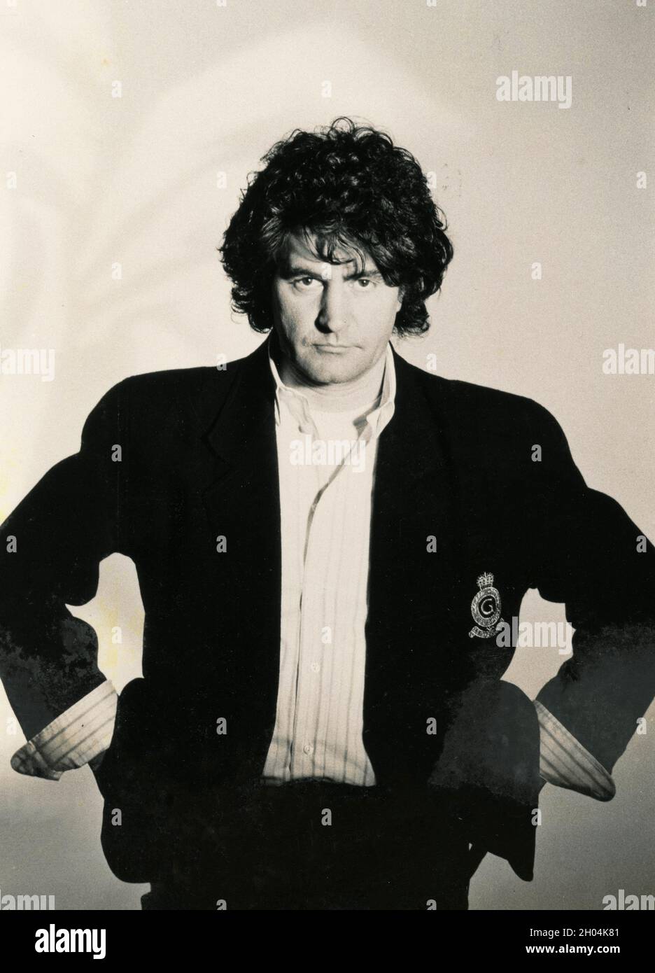 Italian singer and songwriter Fausto Leali, 1980s Stock Photo - Alamy