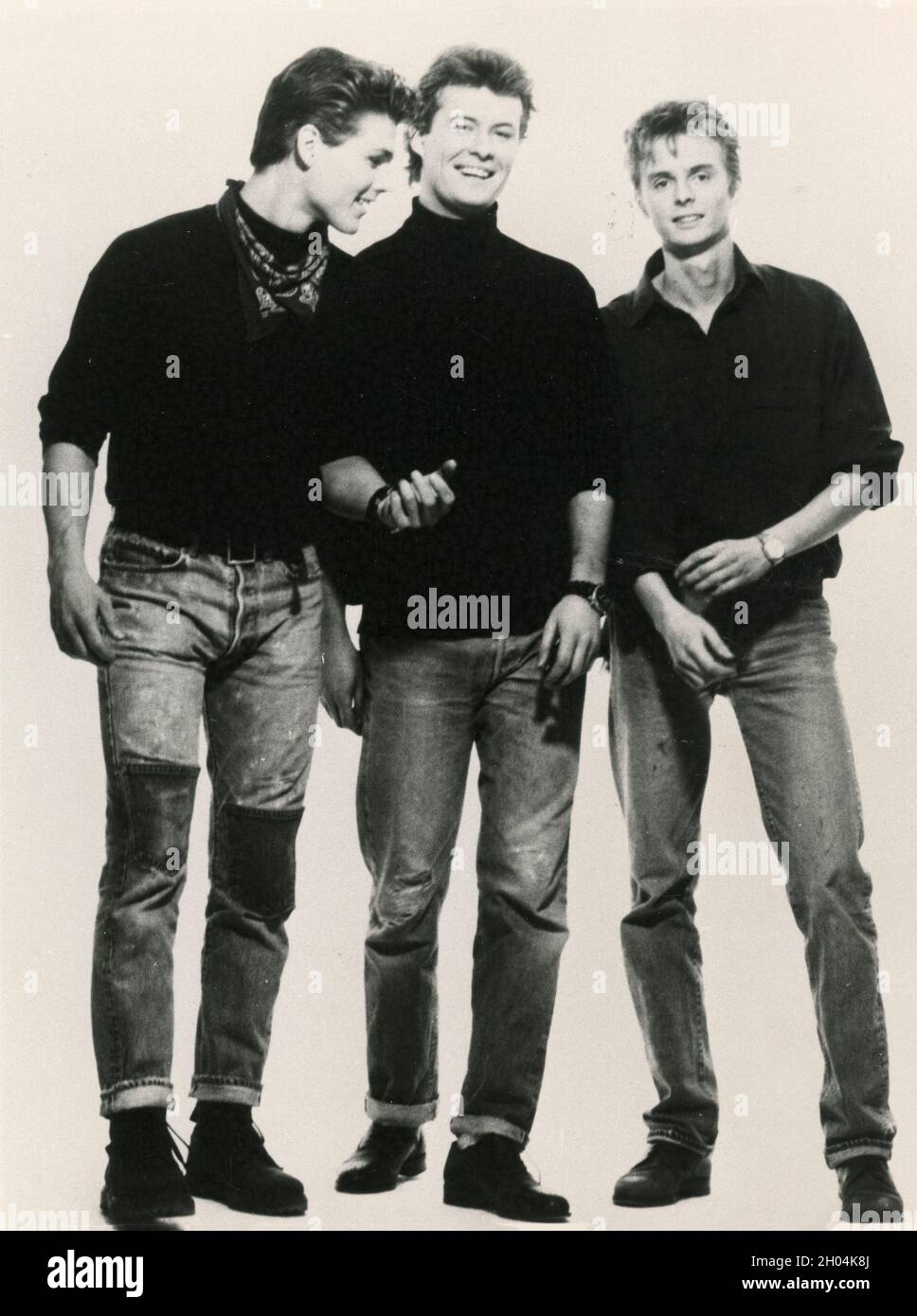 Norwegian pop band A-Ha, 1980s Stock Photo
