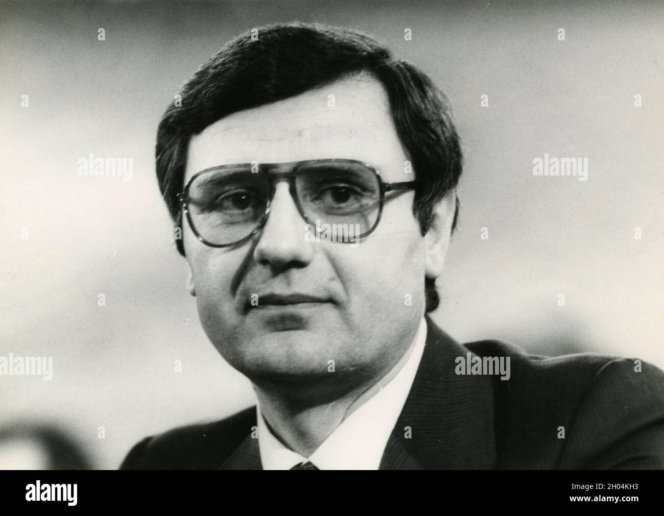 Italian politician Nicola Sanese, 1980s Stock Photo