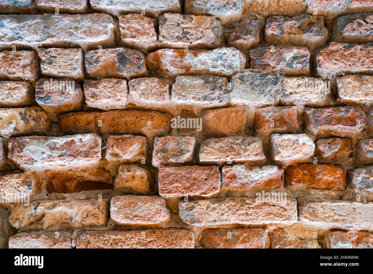 Brick wall structure of an old house Stock Photo Alamy