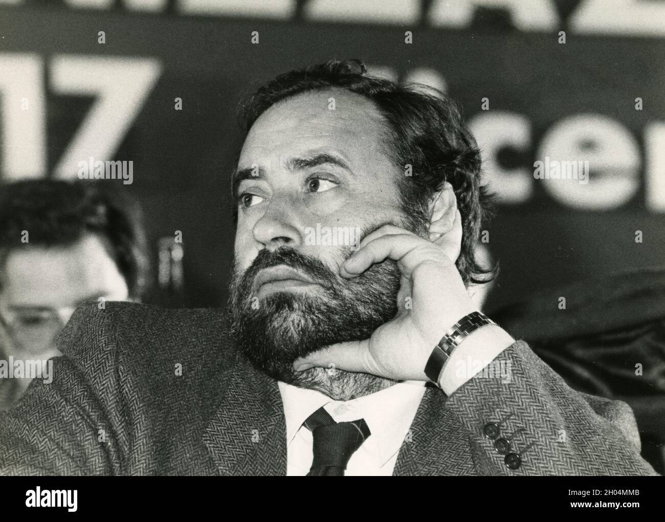 Italian politician and trade unionist Ottaviano Del Turco, 1990s Stock