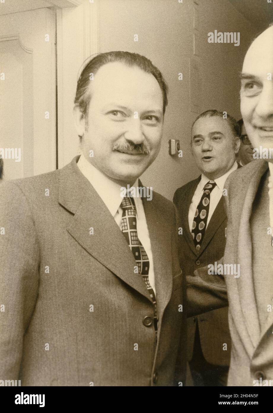 Italian politician Mauro Ferri, Head of Constitutional Court, 1970s Stock Photo