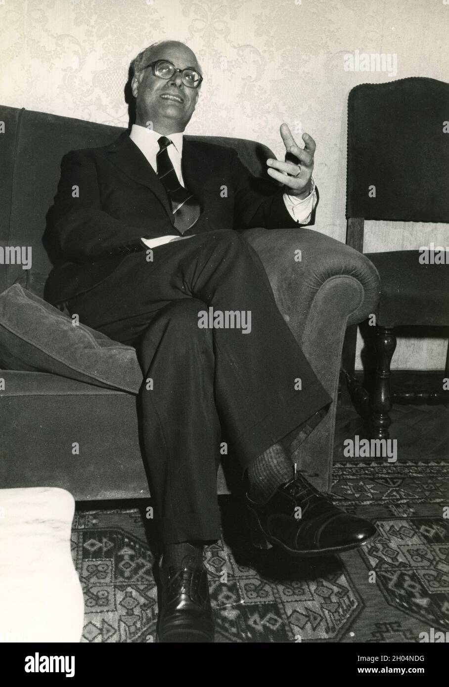 Italian politician Nicola Signorello, 1980s Stock Photo