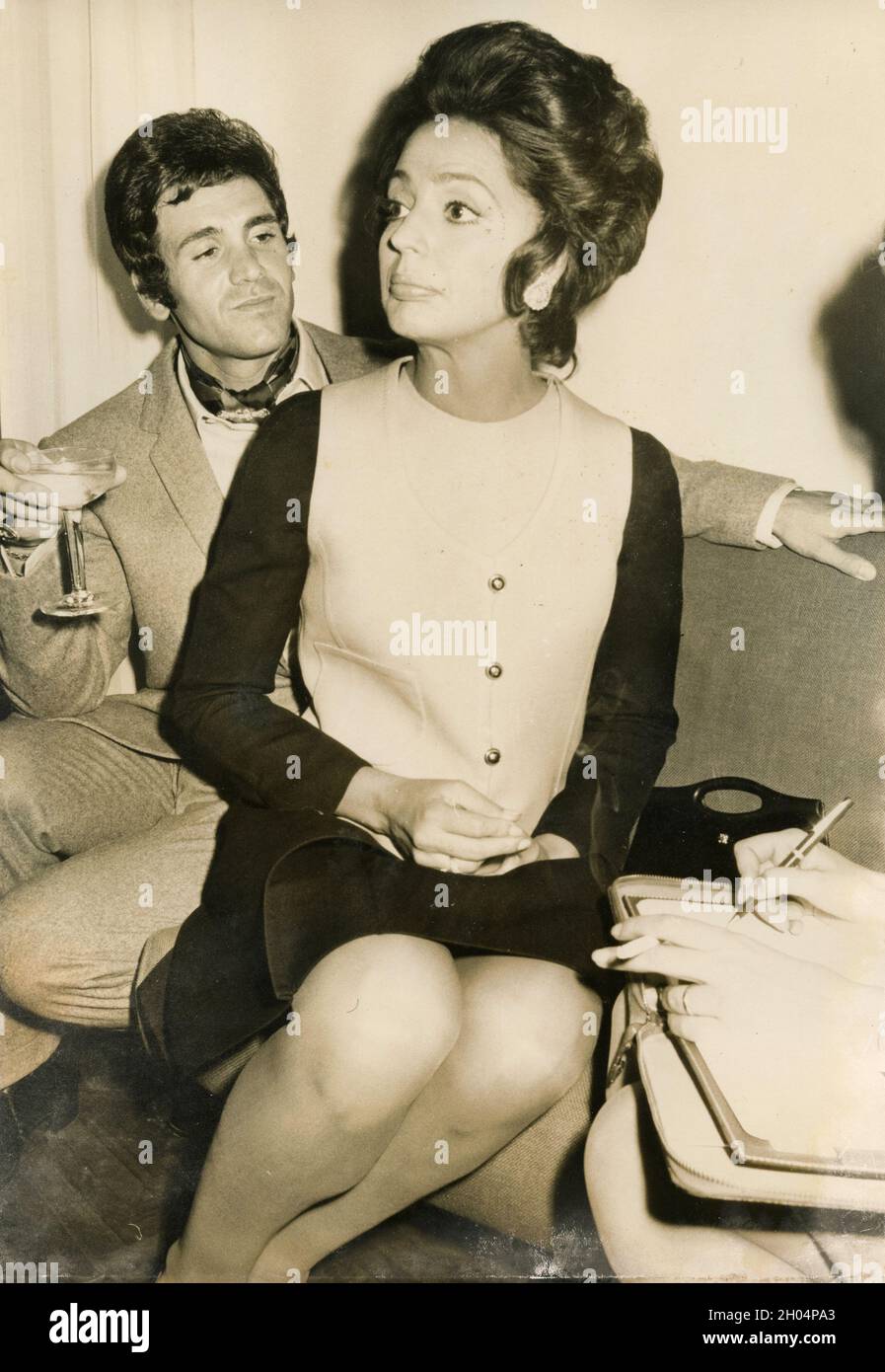 Italian actress Ira Furstenberg, 1970s Stock Photo