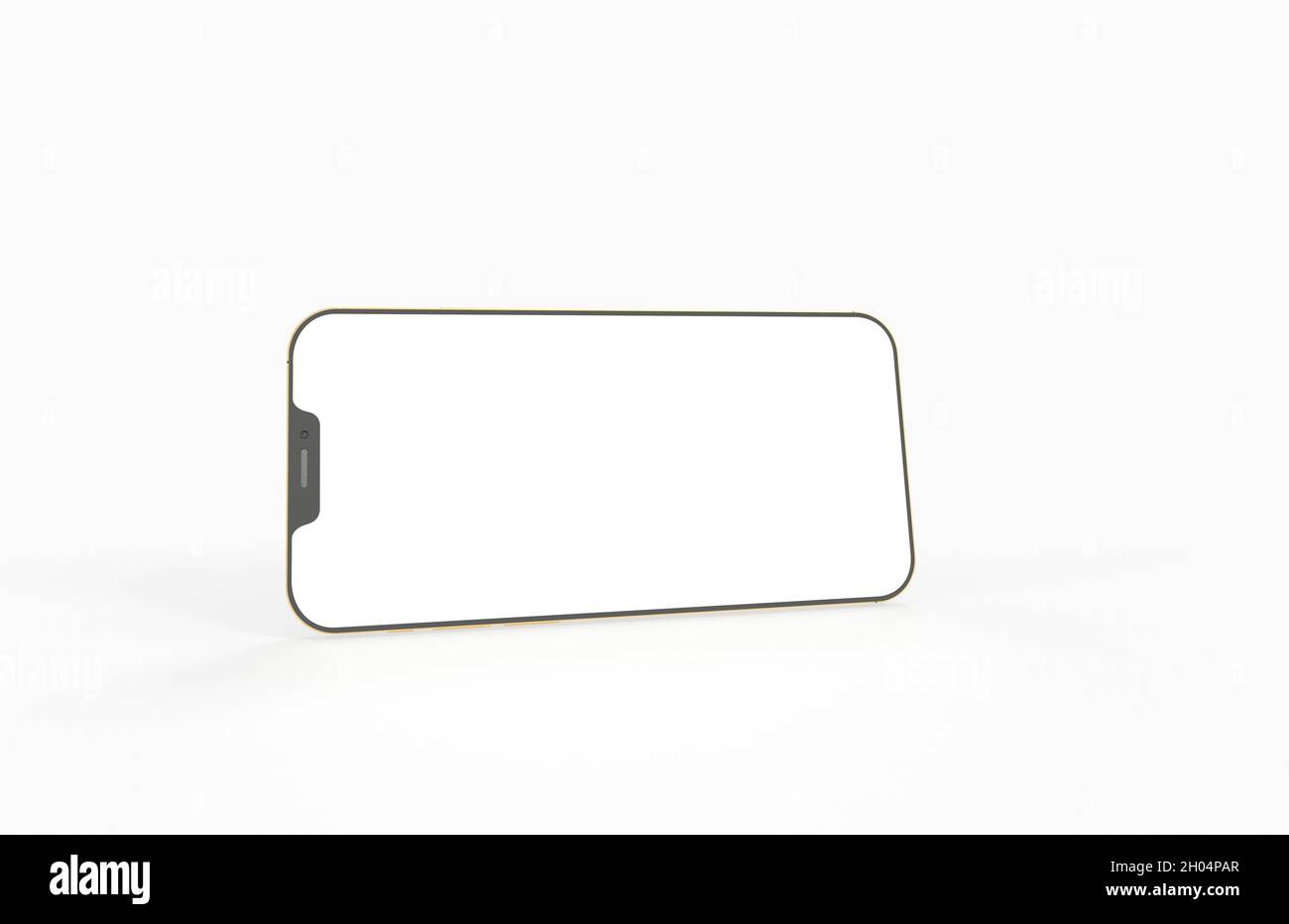 3d rendering of realistic smartphone mockup isolated on white ...