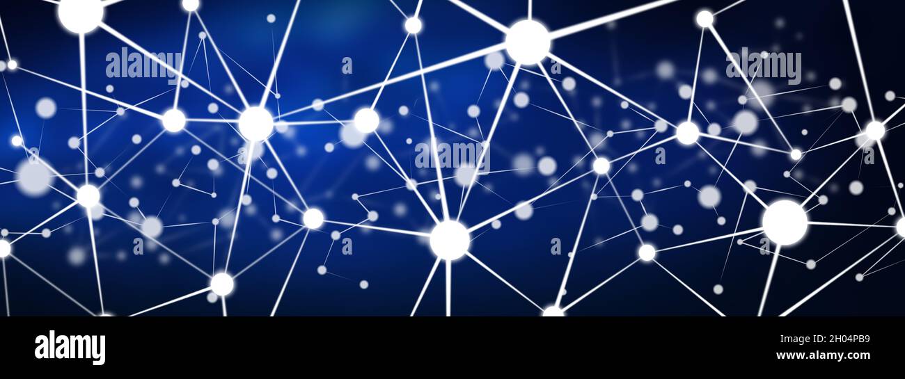 Illustration of a virtual network concept Stock Photo - Alamy