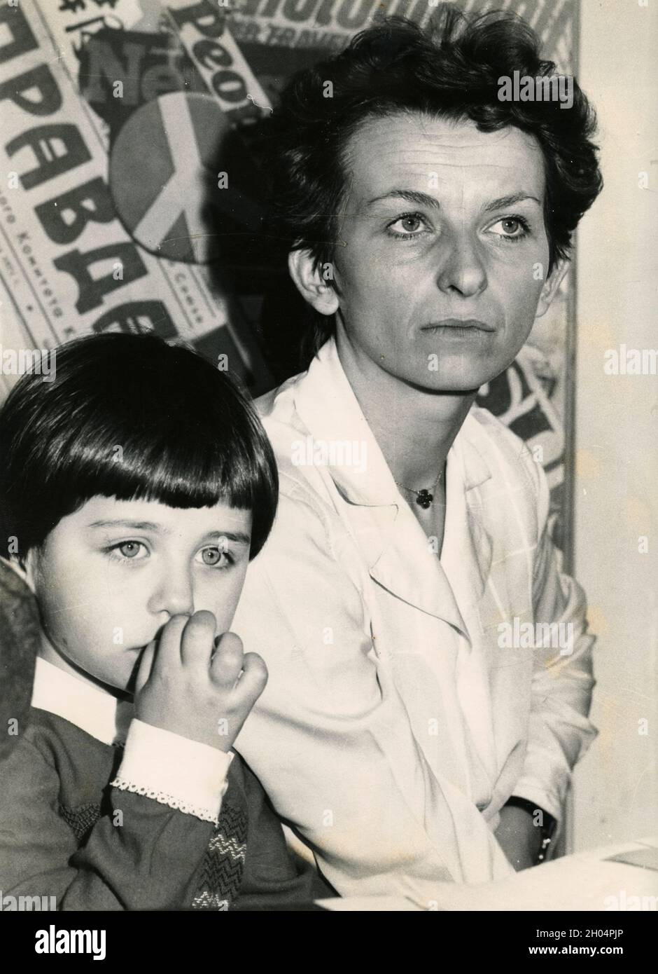 Italian politician Emma Bonino, 1980s Stock Photo