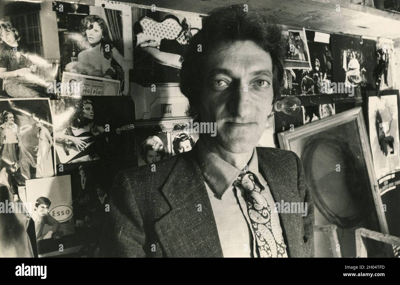 Italian poet, writer, and politician Edoardo Sanguineti, 1970s Stock ...